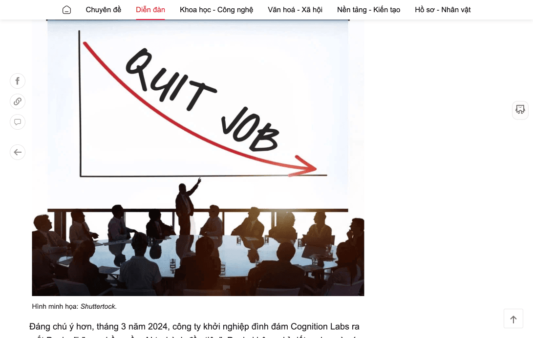 Hình minh họa kỹ sư lập trình và AI - Shutterstock