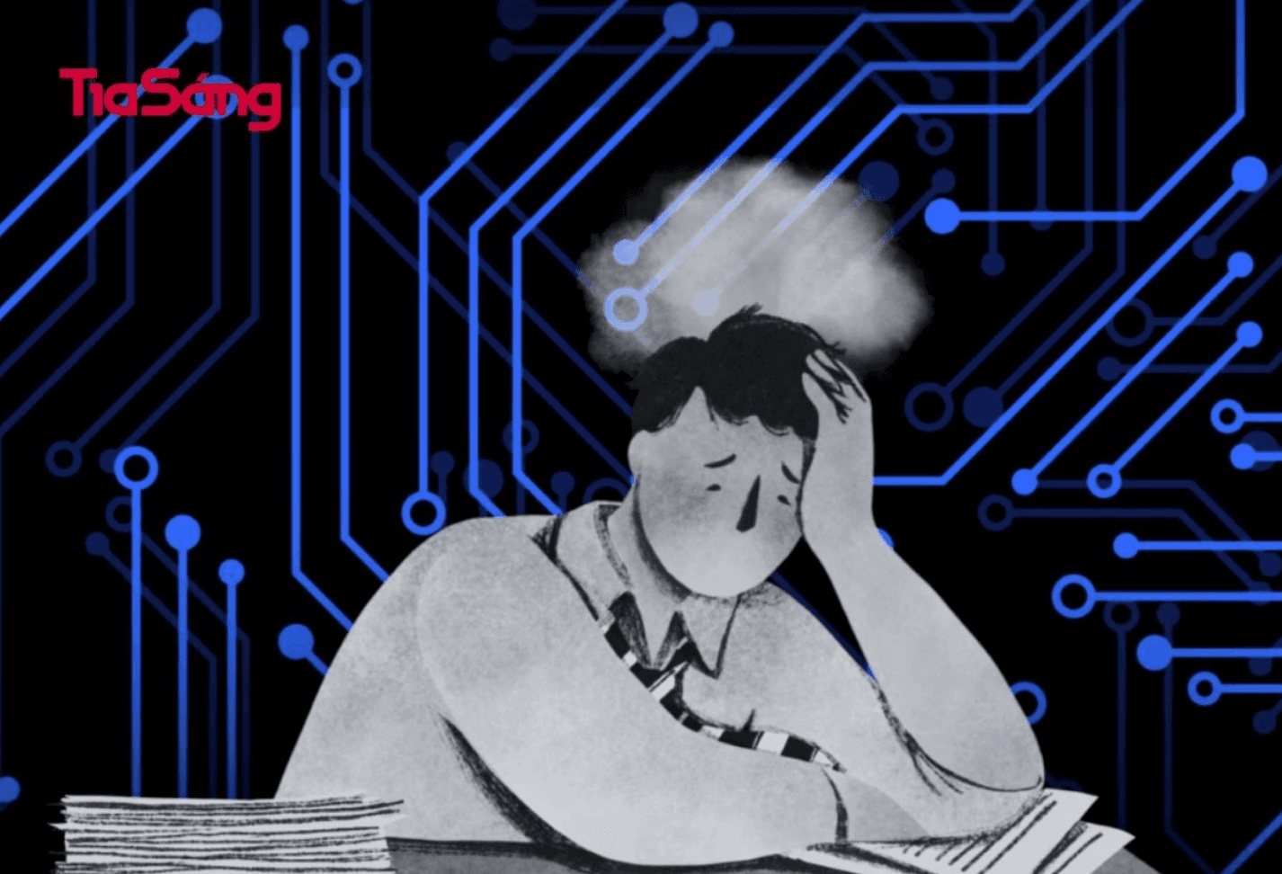 Khi AI tăng tốc, con người bị cuốn vào vòng xoáy kiệt quệ nhận thức